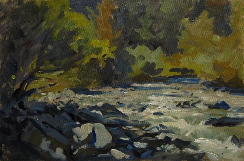 Alpine Torrent at Berard I 24x30cm